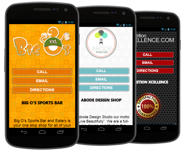 Sample Apps created using Create Business App
